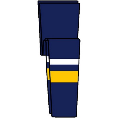 Buffalo Pro Series Blue Away Socks w/Gold & White Stripes