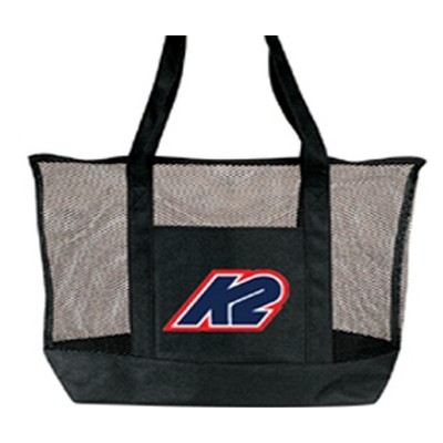 Deluxe Zipper Mesh Tote Bag (20"x16")