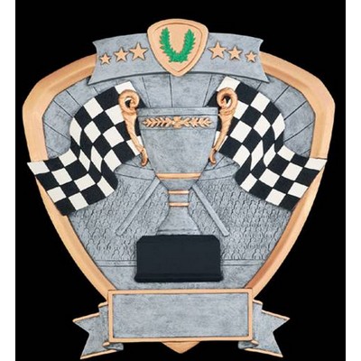 Racing Flags Signature Shield Award - 8"
