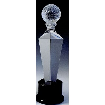 Crystal Golf Award (12"x3 9/16")