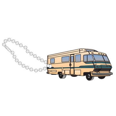 Recreational Vehicle Promotional Key Chain w/ Black Back (10 Square Inch)