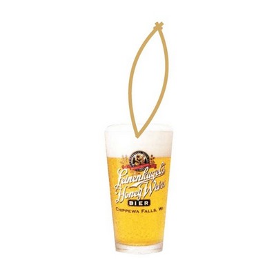 Beer Glass Executive Ornament w/ Mirrored Back (3 Square Inch)