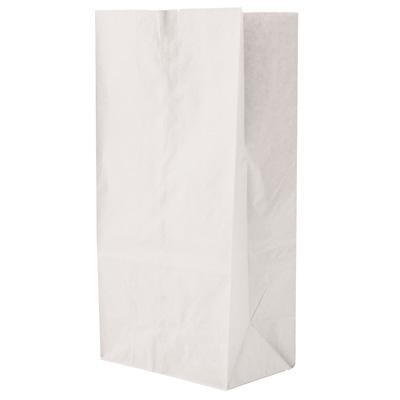 White Kraft SOS 12 Lb. Grocery Bag (7"x4 1/2"x14")