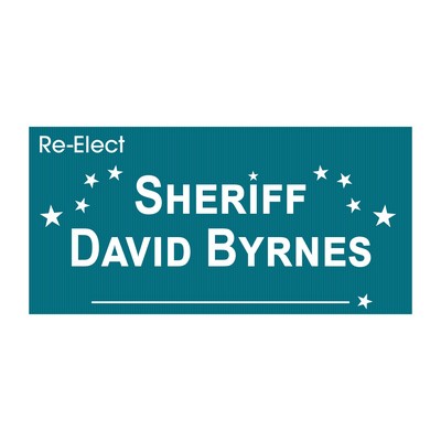 12"x24" Corrugated Yard Sign 1 Color 1 Side