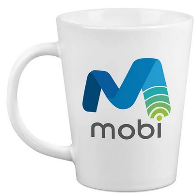 12 Oz. Short Latté Mug w/Spot Imprint