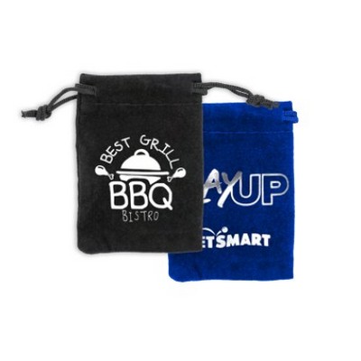 Imprinted Velveteen Bag (3"x4")