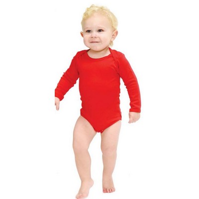 MONAG Premium 100% Cotton Interlock Infant Long Sleeve Bodysuit