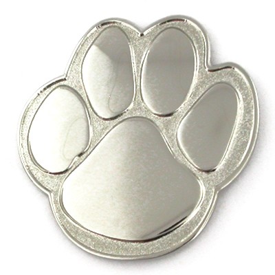 Silver Paw Pin