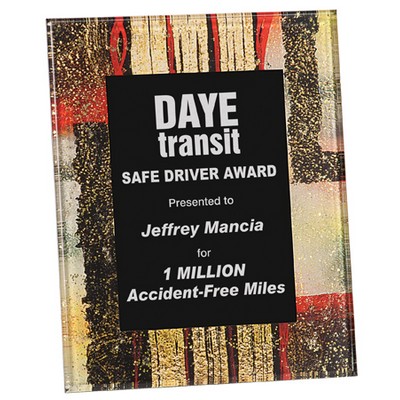 8x10 Gold Flake Acrylic Art Plaque