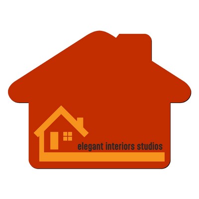 8"X8" House Shape Hard Surface Full Color Mouse Pad 1/16" Thick Rubber Base