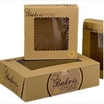 Ohio Valley Windowed Kraft Cupcake Box (19"x14"x4")