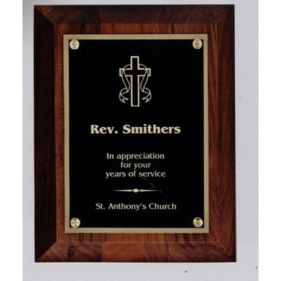 Walnut Plaque w/Beveled Edges (9" x 12")