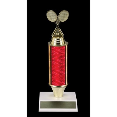 10" Column Economy Series Trophy w/Tennis Rackets