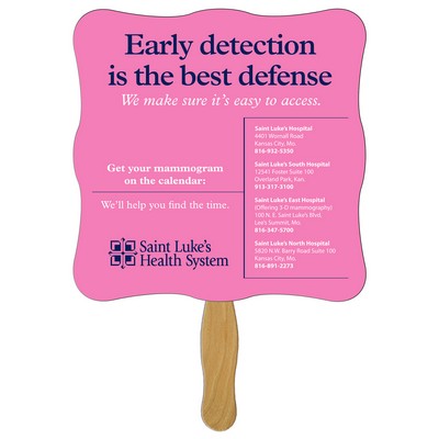 Wavy Hand Fan Full Color (1 Side)