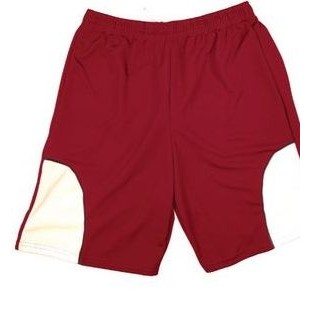 Adult Cool Mesh 5" Inseam Athletic Short w/ Contrast Piping & Front Insert