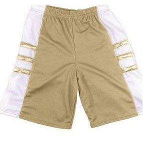 Adult 5" Inseam Cool Mesh Athletic Short w/ Contrast Piping & Side Panel
