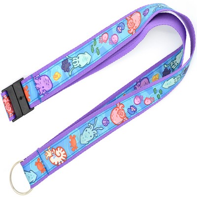 1" Sublimated Polyester Satin Ribbon Lanyard (25 Mil)