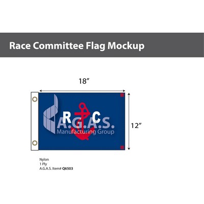Race Commitee Deluxe Flags 12x18 inch