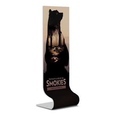 Fabsta Vertical, LCD Monitor Mount - Stretch Fabric Banner Sign 30"L x 84"H x 24"D