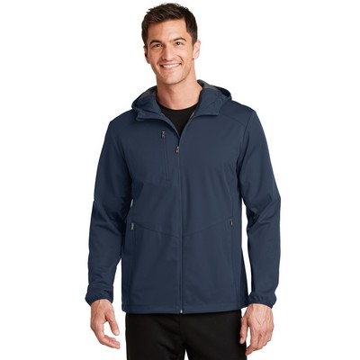 Port Authority® Active Hooded Soft Shell Jacket.
