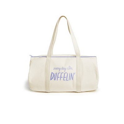 Small Natural Canvas Darling Duffel