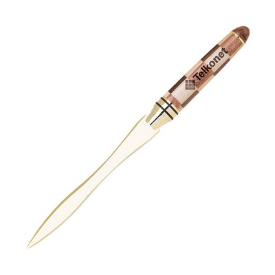 Terrific Timber-13 Checkerboard Letter Opener
