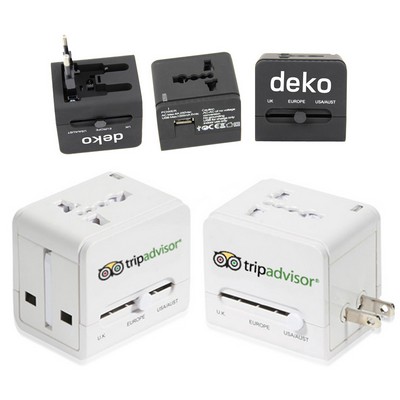 Travel All In One Charger Adapter W/ Usb Port