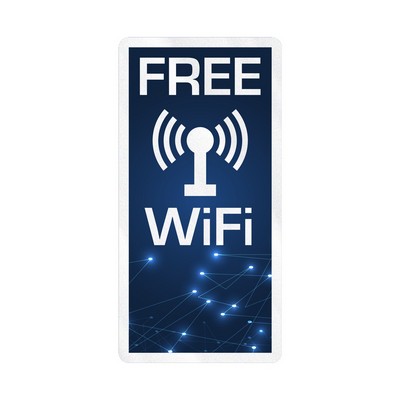 Rectangle Sticker | Round Corners | 2" x 4"| Clear Static | Static Face | Digital