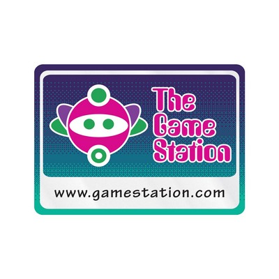 Rectangle Sticker | Round Corners | 2 1/2" x 3 1/2"| Clear Static | Static Face | Digital