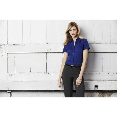 Metro Cotton-Rich Ladies' Short Sleeve Stretch Shirt
