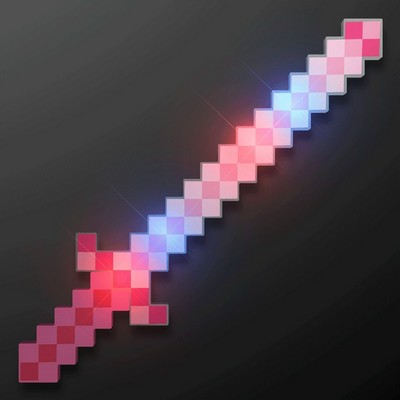 LED Pink 8-Bit Pixel Sword - BLANK
