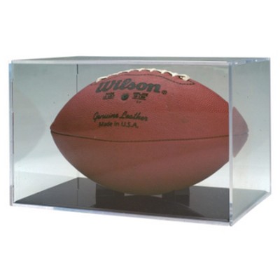 Football BallQube Display Case with Grandstand Holder