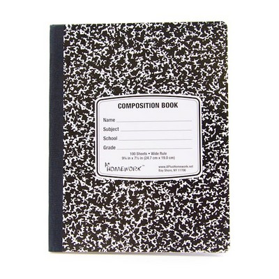 Marbled Composition Notebooks - 100 Sheets, Wide Ruled (Case of 48)