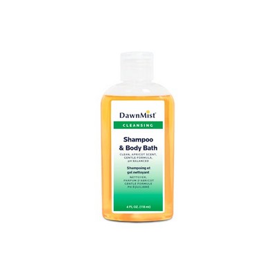 DawnMist Shampoo & Body Bath - 4 oz, Apricot Scent (Case of 1)