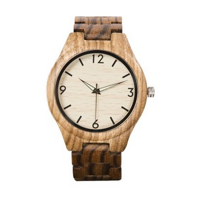 Zebra Wood Watch