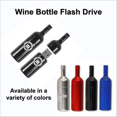 Wine Bottle Flash Drive - 32 GB Memory