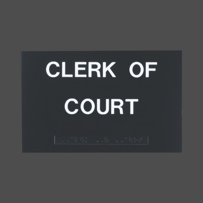 Plastic ADA Wall Sign (8"x10")