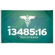 ISO 13485:16 Registered Flag (5'x8')