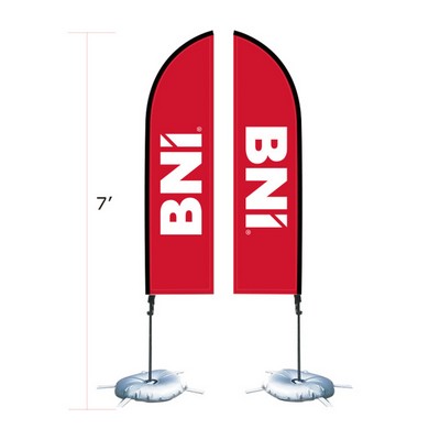 7' Razor Double-Sided Sail Flag Banners Kit