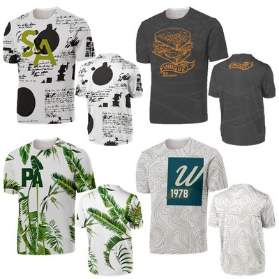 Two Side Full Sublimation On Traditional Tee Shirt