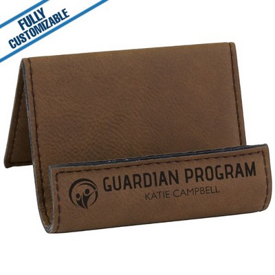 Brown Leatherette - Holder/Easel