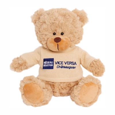 11" Cooper Bear w/Machine Knit Embroidered Sweater