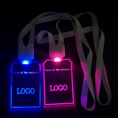 Lanyard ID Card 15 Color LED Light