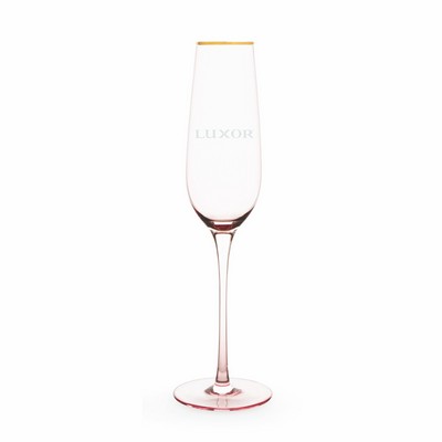Twine Living® Rose Crystal Champagne Flute, set of 2