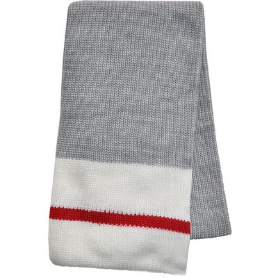 Sock Knit Striped Scarf
