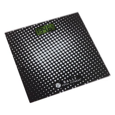 Bally Black Digital Bathroom Scale w/2.6" LCD