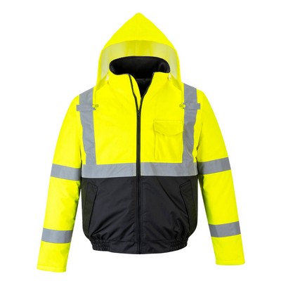 Hi-Vis Contrast Winter Bomber Jacket