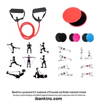 iBank ® Exercise Band + Fitness Sliders