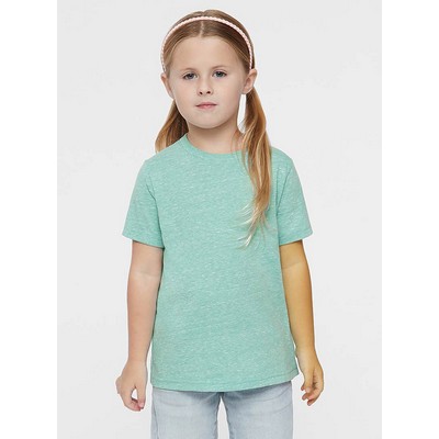 Rabbit Skins Toddler Crew Neck Short Sleeve Harborside Mélange Jersey T-Shirt
