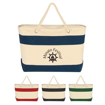 Large Cruising Tote Bag With Rope Handles